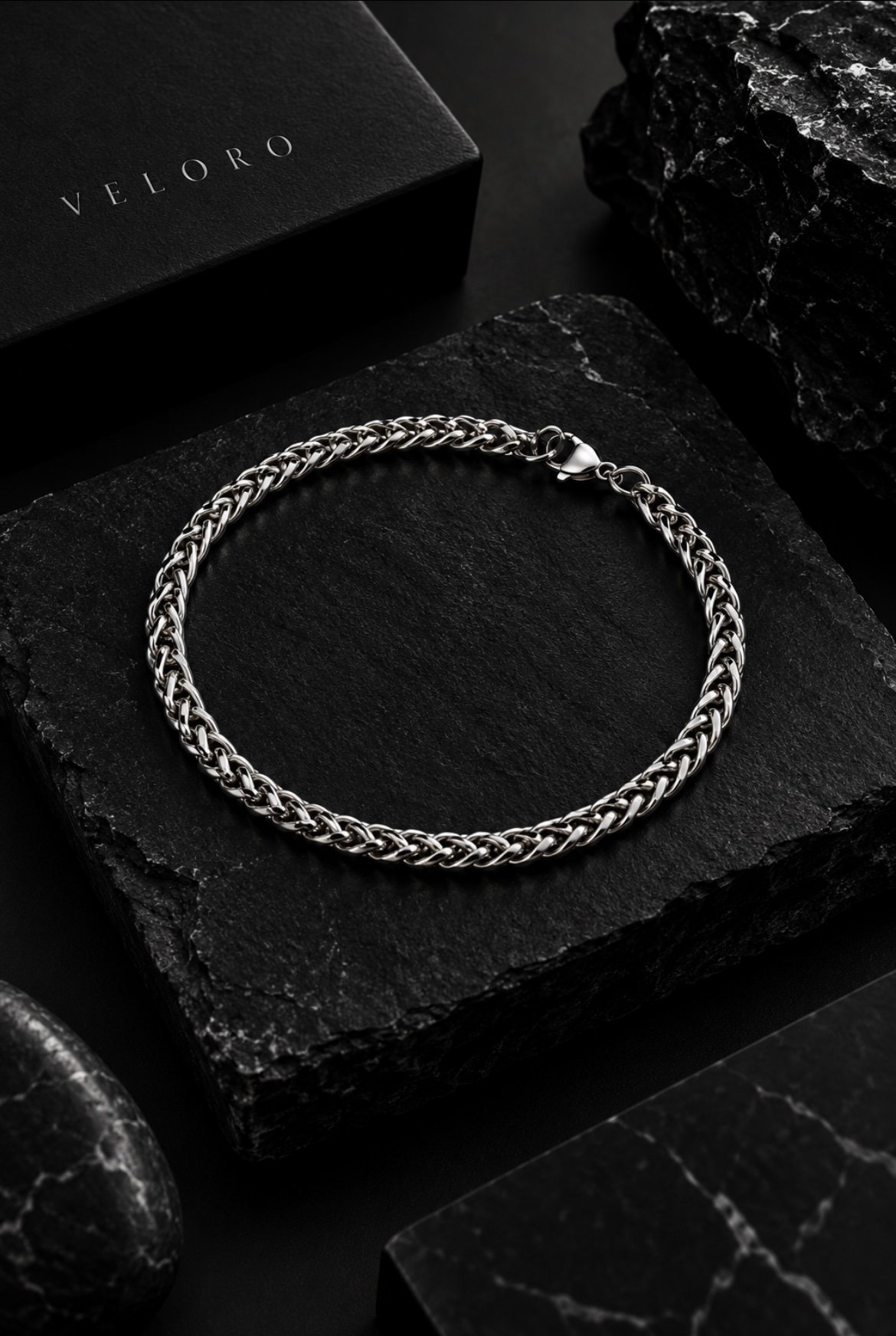 Wheat Link Bracelet – Silver