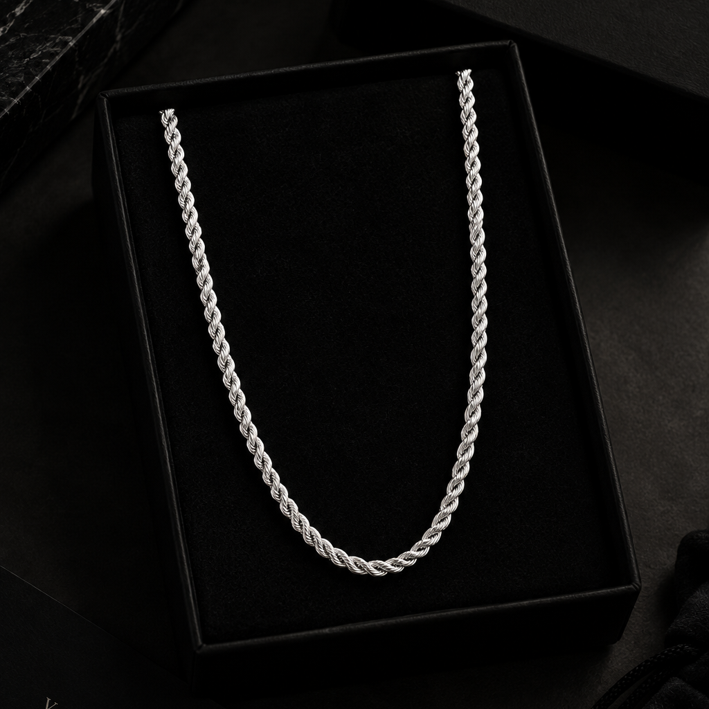 IMG_5663 Rope Chain – Silver - Image 1