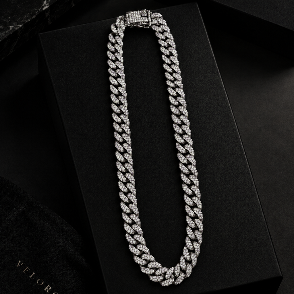IMG_5665 Iced Cuban Chain – Silver - Image 1